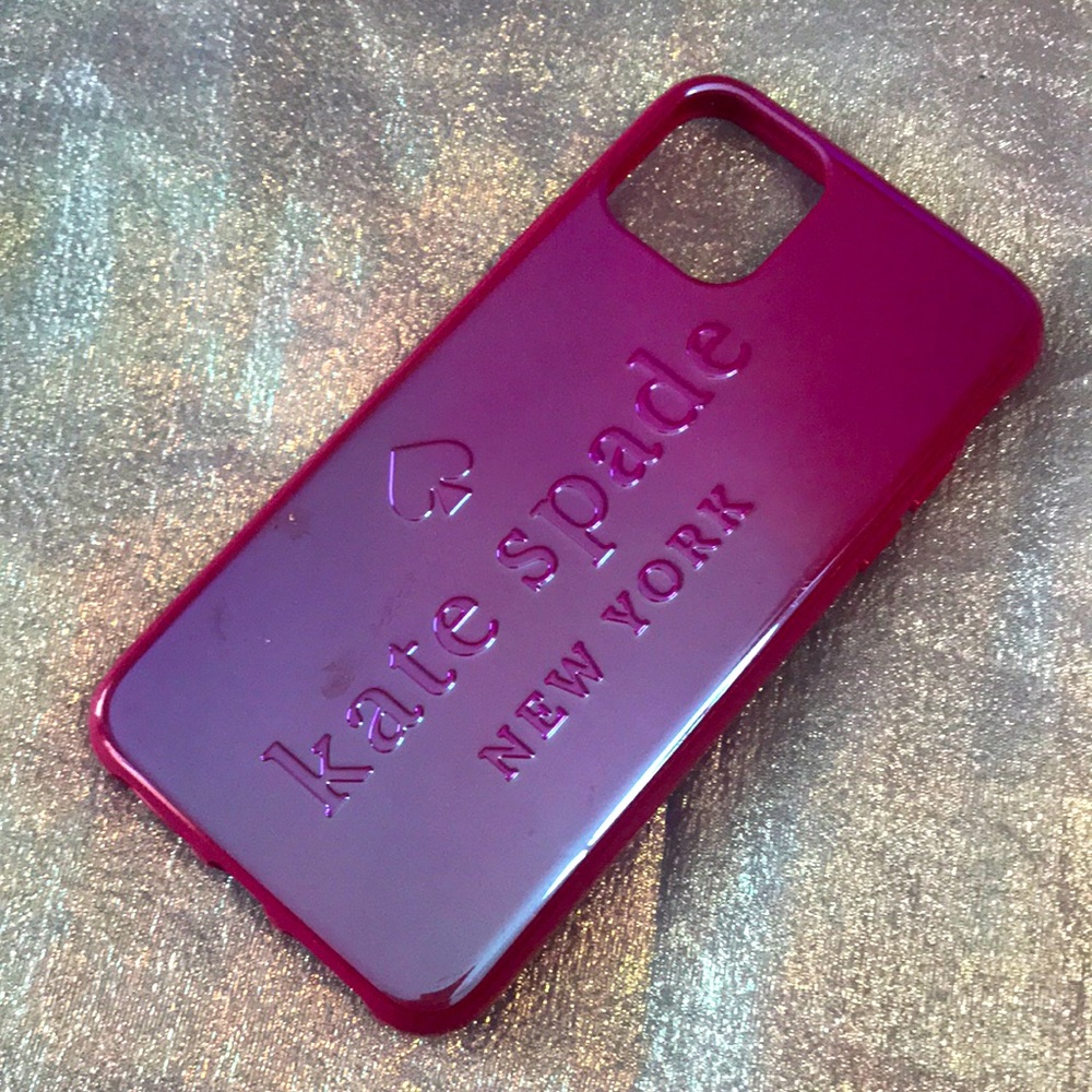 Kate Spade Hot Pink Iridescent Phone Case for iPhone 11 Pro